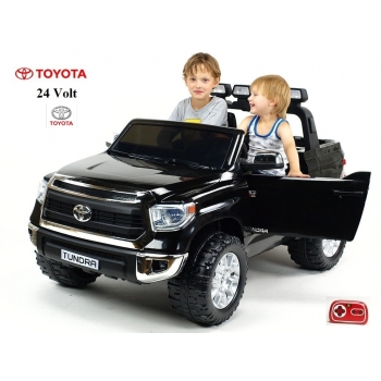 Dětské elektrické auto Toyota Tundra, dvoumístná, největší elektrické auto, černá